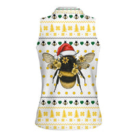 Oh Christmas Bee Bee Christmas Women Sleeveless Polo Shirt Xmas Holiday Patterns - Wonder Print Shop