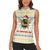 Oh Christmas Bee Bee Christmas Women Sleeveless Polo Shirt Xmas Holiday Patterns - Wonder Print Shop