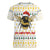 Oh Christmas Bee Bee Christmas Women V-Neck T-Shirt Xmas Holiday Patterns - Wonder Print Shop