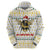 Oh Christmas Bee Bee Christmas Zip Hoodie Xmas Holiday Patterns - Wonder Print Shop