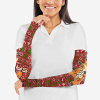 Oh For Fox Sake Christmas Arm Sleeves Xmas Holiday Patterns - Wonder Print Shop