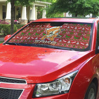 Oh For Fox Sake Christmas Auto Sun Shade Xmas Holiday Patterns - Wonder Print Shop