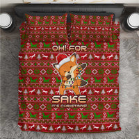Oh For Fox Sake Christmas Bedding Set Xmas Holiday Patterns - Wonder Print Shop