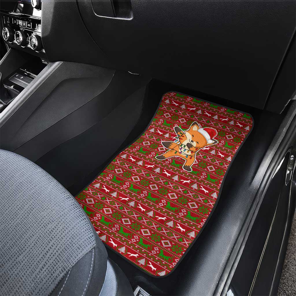 Oh For Fox Sake Christmas Car Mats Xmas Holiday Patterns - Wonder Print Shop