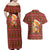 Oh For Fox Sake Christmas Couples Matching Off Shoulder Maxi Dress and Hawaiian Shirt Xmas Holiday Patterns - Wonder Print Shop