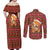 Oh For Fox Sake Christmas Couples Matching Off Shoulder Maxi Dress and Long Sleeve Button Shirt Xmas Holiday Patterns - Wonder Print Shop