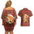 Oh For Fox Sake Christmas Couples Matching Off Shoulder Short Dress and Hawaiian Shirt Xmas Holiday Patterns - Wonder Print Shop