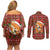 Oh For Fox Sake Christmas Couples Matching Off Shoulder Short Dress and Long Sleeve Button Shirt Xmas Holiday Patterns - Wonder Print Shop
