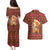 Oh For Fox Sake Christmas Couples Matching Puletasi and Hawaiian Shirt Xmas Holiday Patterns - Wonder Print Shop