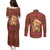 Oh For Fox Sake Christmas Couples Matching Puletasi and Long Sleeve Button Shirt Xmas Holiday Patterns - Wonder Print Shop