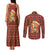 Oh For Fox Sake Christmas Couples Matching Tank Maxi Dress and Long Sleeve Button Shirt Xmas Holiday Patterns - Wonder Print Shop