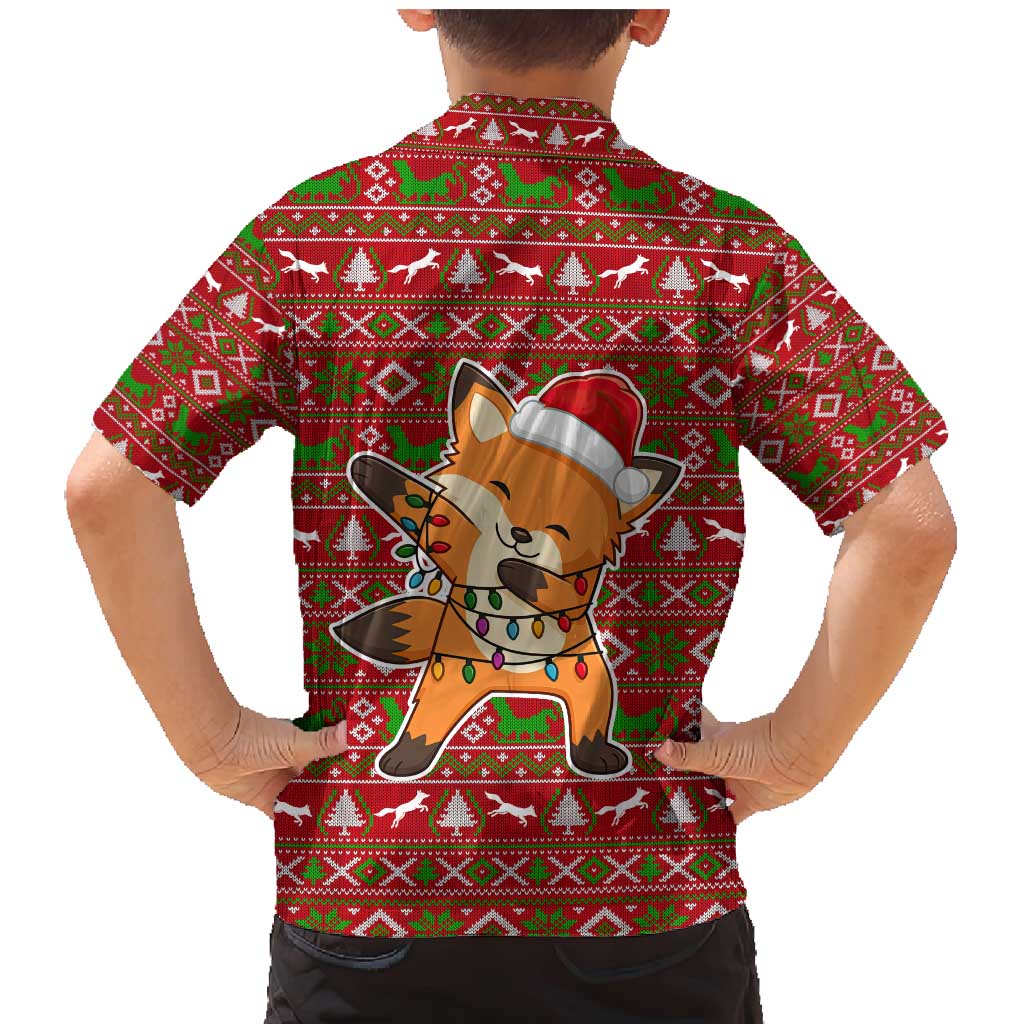 Oh For Fox Sake Christmas Family Matching Mermaid Dress and Hawaiian Shirt Xmas Holiday Patterns - Wonder Print Shop
