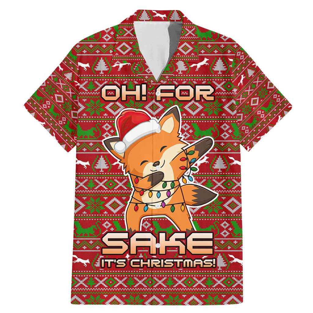 Oh For Fox Sake Christmas Family Matching Mermaid Dress and Hawaiian Shirt Xmas Holiday Patterns - Wonder Print Shop