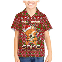 Oh For Fox Sake Christmas Family Matching Mermaid Dress and Hawaiian Shirt Xmas Holiday Patterns - Wonder Print Shop