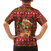 Oh For Fox Sake Christmas Family Matching Off The Shoulder Long Sleeve Dress and Hawaiian Shirt Xmas Holiday Patterns - Wonder Print Shop