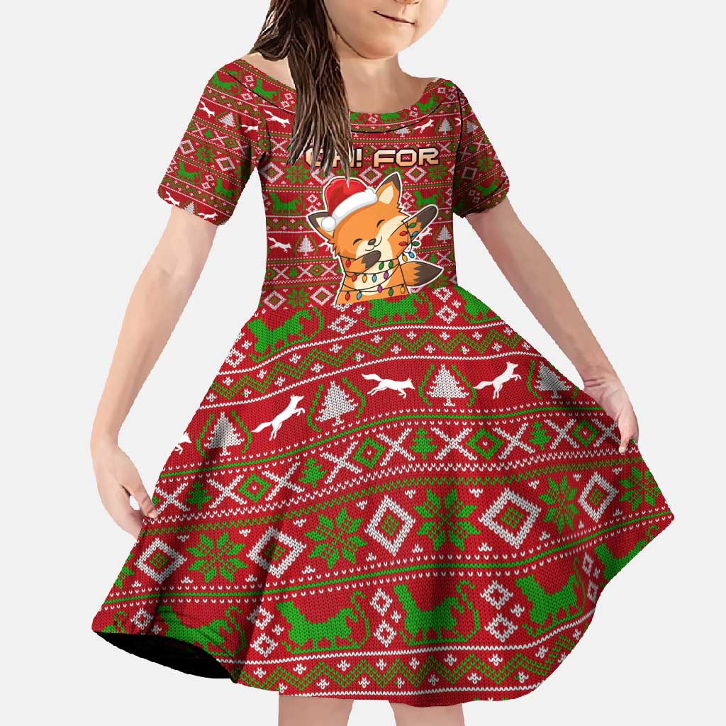 Oh For Fox Sake Christmas Family Matching Off Shoulder Maxi Dress and Hawaiian Shirt Xmas Holiday Patterns - Wonder Print Shop