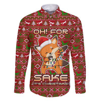 Oh For Fox Sake Christmas Family Matching Off Shoulder Maxi Dress and Hawaiian Shirt Xmas Holiday Patterns - Wonder Print Shop