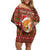 Oh For Fox Sake Christmas Family Matching Off Shoulder Short Dress and Hawaiian Shirt Xmas Holiday Patterns - Wonder Print Shop
