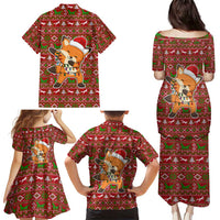 Oh For Fox Sake Christmas Family Matching Puletasi and Hawaiian Shirt Xmas Holiday Patterns - Wonder Print Shop