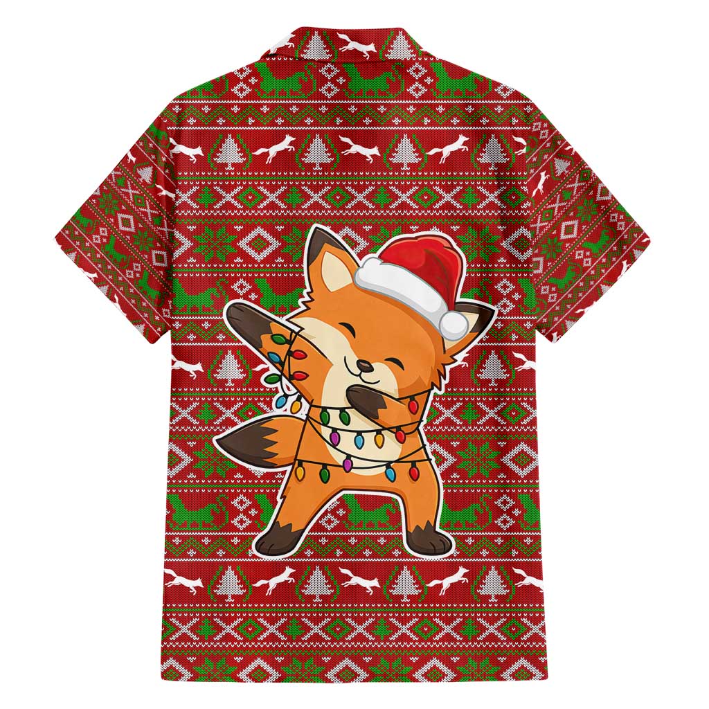 Oh For Fox Sake Christmas Family Matching Short Sleeve Bodycon Dress and Hawaiian Shirt Xmas Holiday Patterns - Wonder Print Shop