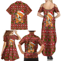 Oh For Fox Sake Christmas Family Matching Summer Maxi Dress and Hawaiian Shirt Xmas Holiday Patterns - Wonder Print Shop