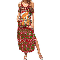 Oh For Fox Sake Christmas Family Matching Summer Maxi Dress and Hawaiian Shirt Xmas Holiday Patterns - Wonder Print Shop
