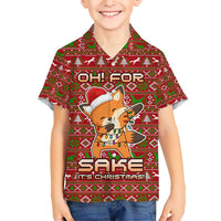 Oh For Fox Sake Christmas Hawaiian Shirt Xmas Holiday Patterns - Wonder Print Shop