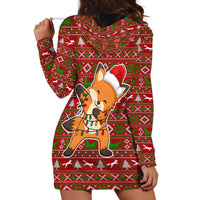 Oh For Fox Sake Christmas Hoodie Dress Xmas Holiday Patterns - Wonder Print Shop