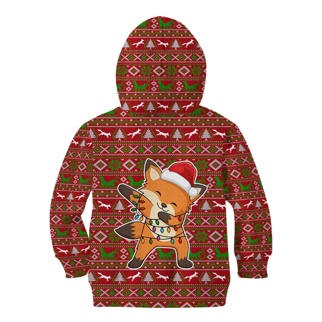 Oh For Fox Sake Christmas Kid Hoodie Xmas Holiday Patterns - Wonder Print Shop