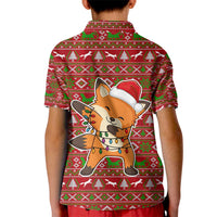 Oh For Fox Sake Christmas Kid Polo Shirt Xmas Holiday Patterns - Wonder Print Shop