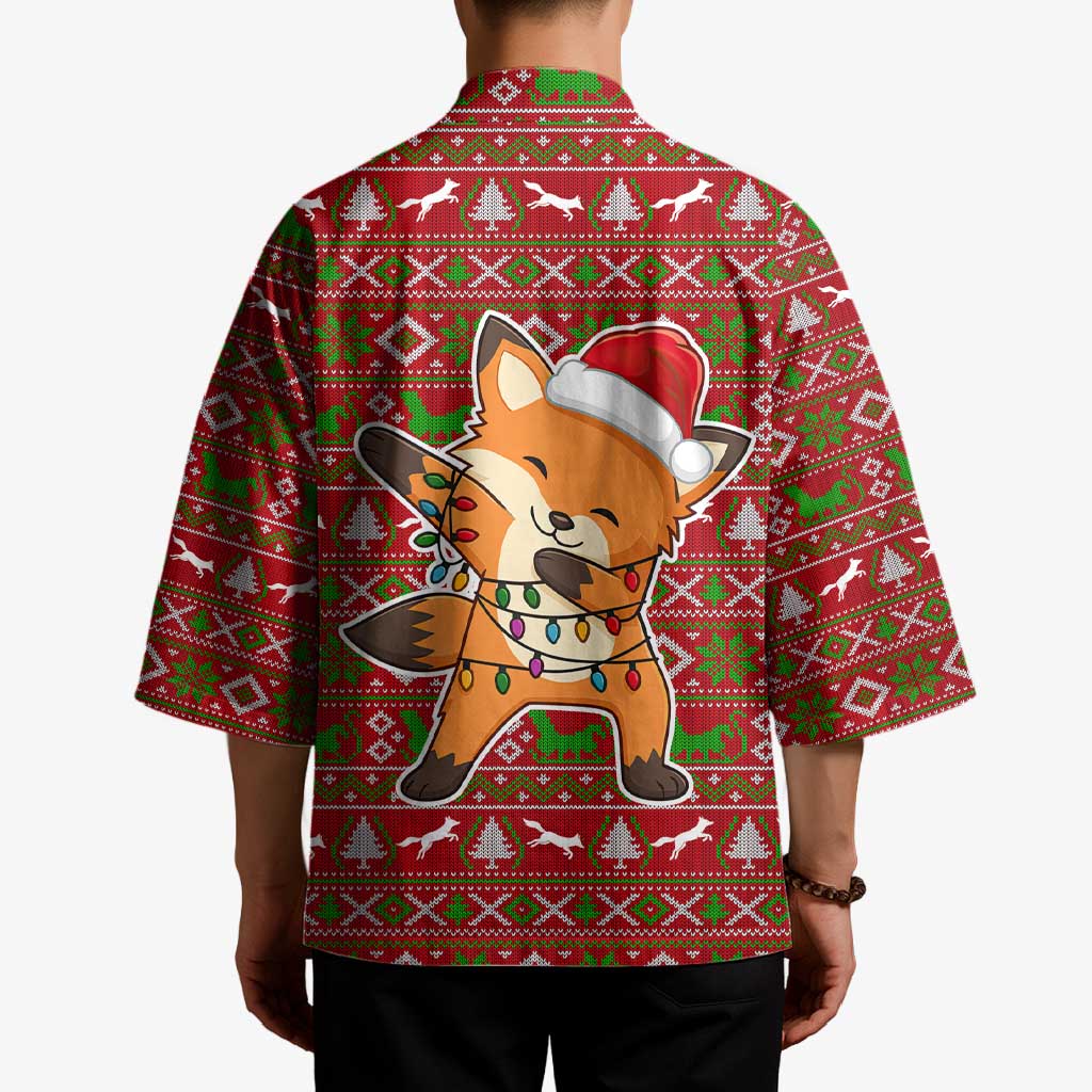 Oh For Fox Sake Christmas Kimono Xmas Holiday Patterns - Wonder Print Shop