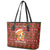 Oh For Fox Sake Christmas Leather Tote Bag Xmas Holiday Patterns - Wonder Print Shop