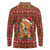 Oh For Fox Sake Christmas Long Sleeve Polo Shirt Xmas Holiday Patterns - Wonder Print Shop