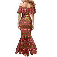 Oh For Fox Sake Christmas Mermaid Dress Xmas Holiday Patterns - Wonder Print Shop