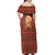Oh For Fox Sake Christmas Off Shoulder Maxi Dress Xmas Holiday Patterns - Wonder Print Shop