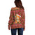 Oh For Fox Sake Christmas Off Shoulder Sweater Xmas Holiday Patterns - Wonder Print Shop