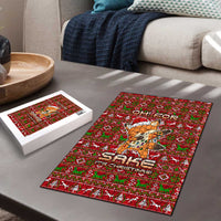 Oh For Fox Sake Christmas Puzzle Xmas Holiday Patterns - Wonder Print Shop