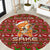 Oh For Fox Sake Christmas Round Carpet Xmas Holiday Patterns - Wonder Print Shop