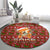 Oh For Fox Sake Christmas Round Carpet Xmas Holiday Patterns - Wonder Print Shop