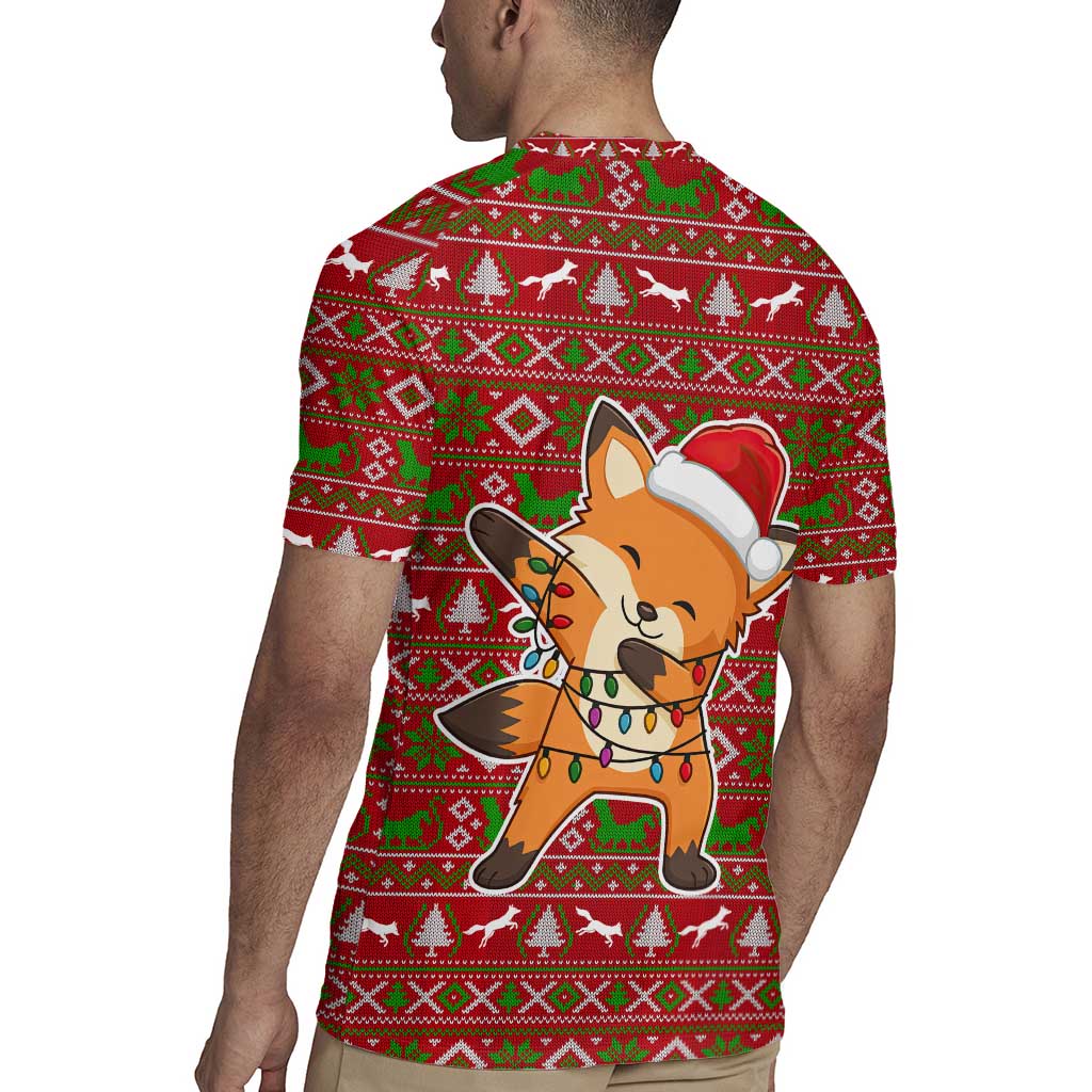 Oh For Fox Sake Christmas Rugby Jersey Xmas Holiday Patterns - Wonder Print Shop