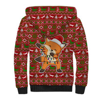 Oh For Fox Sake Christmas Sherpa Hoodie Xmas Holiday Patterns - Wonder Print Shop