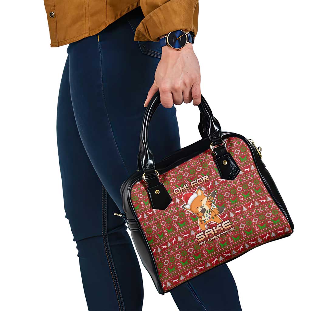 Oh For Fox Sake Christmas Shoulder Handbag Xmas Holiday Patterns - Wonder Print Shop