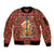 Oh For Fox Sake Christmas Sleeve Zip Bomber Jacket Xmas Holiday Patterns - Wonder Print Shop
