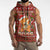 Oh For Fox Sake Christmas Sleeveless Zip Hoodie Xmas Holiday Patterns - Wonder Print Shop