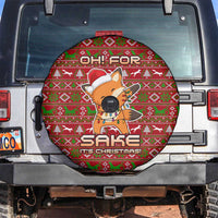 Oh For Fox Sake Christmas Spare Tire Cover Xmas Holiday Patterns - Wonder Print Shop