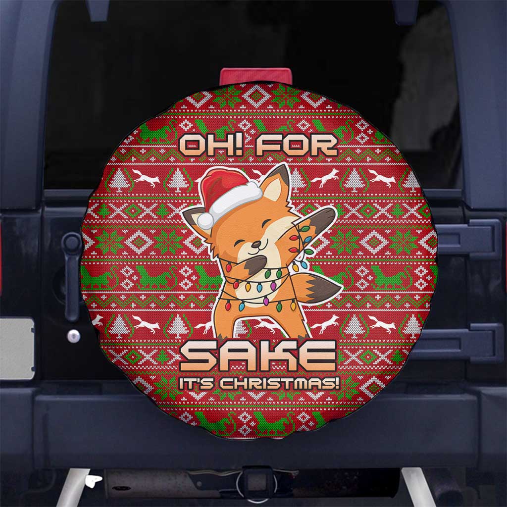 Oh For Fox Sake Christmas Spare Tire Cover Xmas Holiday Patterns - Wonder Print Shop
