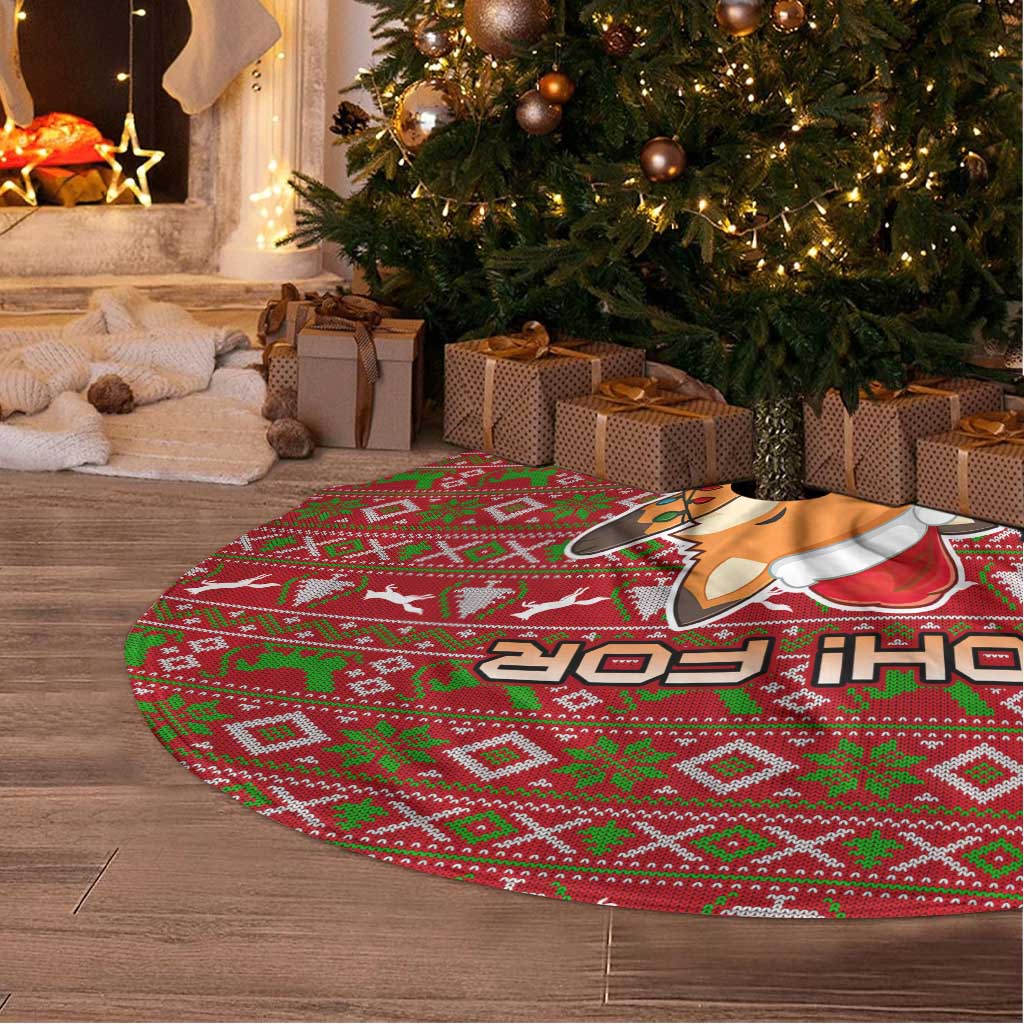 Oh For Fox Sake Christmas Tree Skirt Xmas Holiday Patterns - Wonder Print Shop