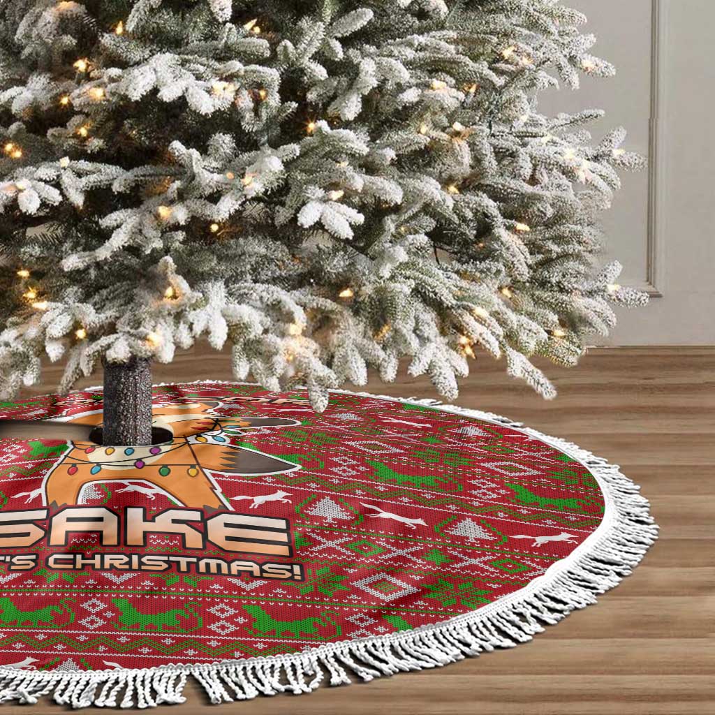Oh For Fox Sake Christmas Tree Skirt Xmas Holiday Patterns - Wonder Print Shop