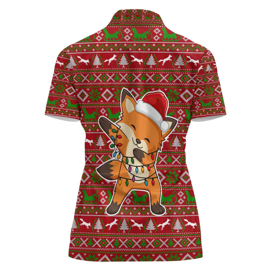 Oh For Fox Sake Christmas Women Polo Shirt Xmas Holiday Patterns - Wonder Print Shop