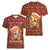 Oh For Fox Sake Christmas Women V-Neck T-Shirt Xmas Holiday Patterns - Wonder Print Shop